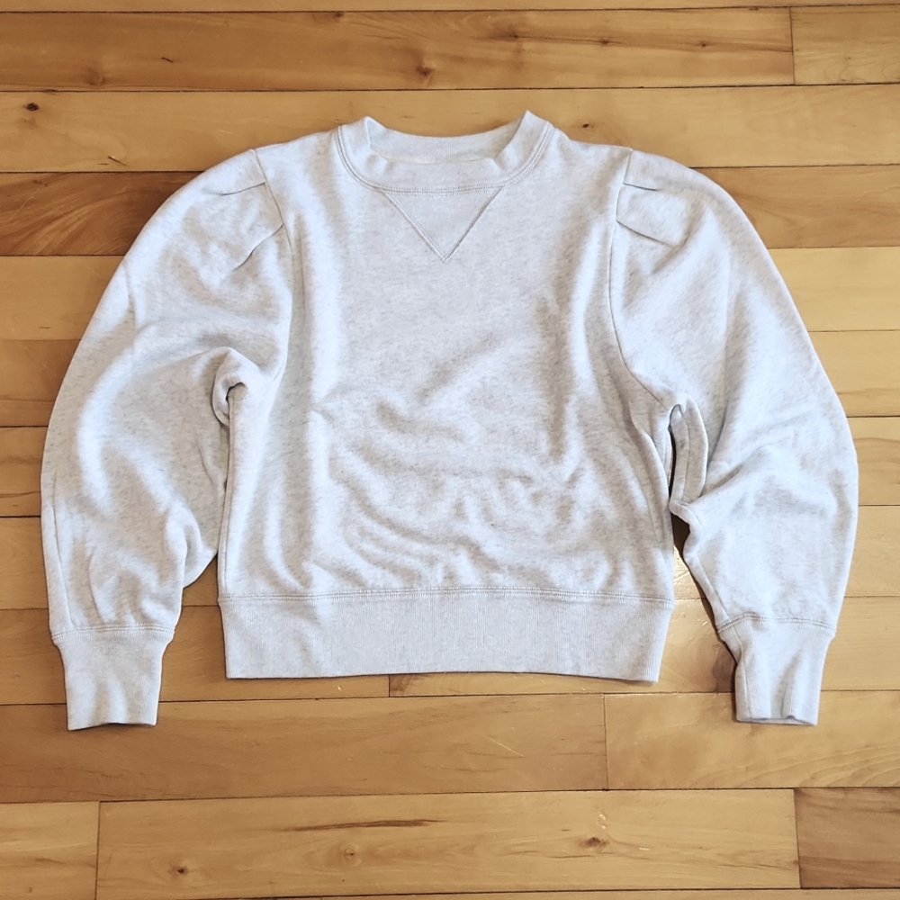 Isabel Marant Cream Puff-Sleeve Sweatshirt
